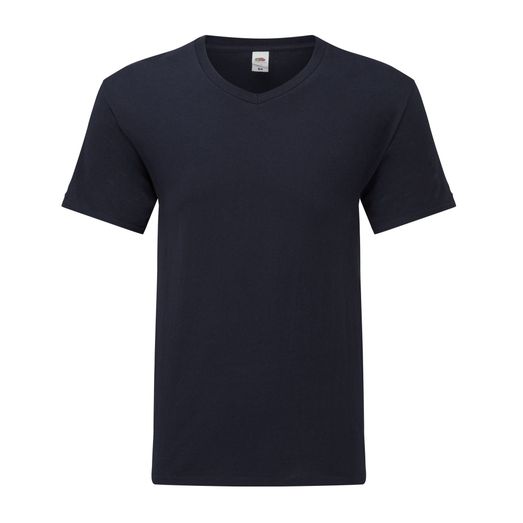 Fruit Of The Loom Men's Iconic 150 V-Neck T Deep Navy
