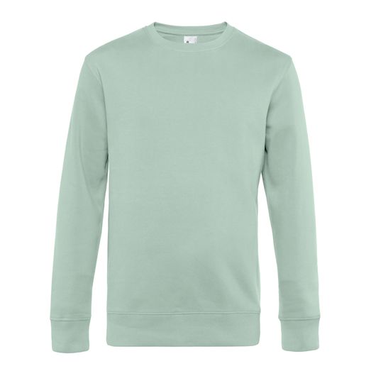 B&amp;C Men's King Crew Neck Sweat Aqua Green