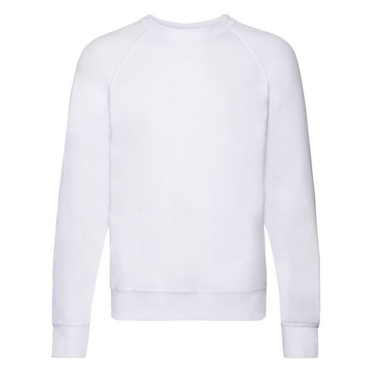 Fruit Of The Loom Men's Lightweight Raglan Sweat White