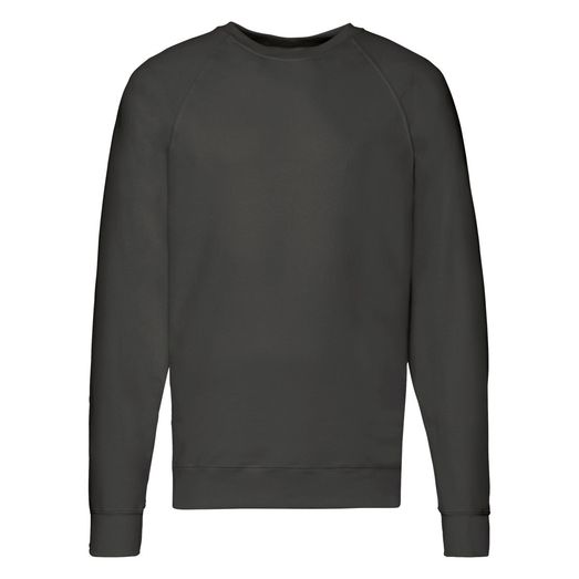Fruit Of The Loom Men's Lightweight Raglan Sweat Light Graphite