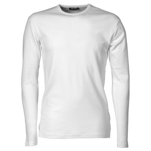 Tee Jays Men's Long Sleeve Interlock Tee White