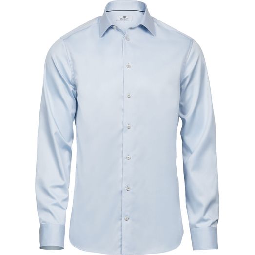 Tee Jays Men's Luxury Slim Fit Shirt Light Blue
