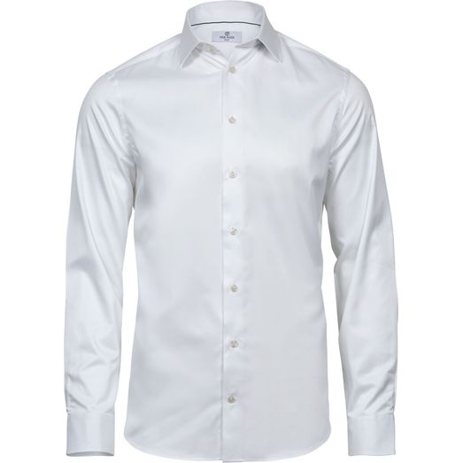 Tee Jays Men's Luxury Slim Fit Shirt White