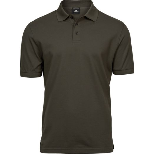Tee Jays Men's Luxury Stretch Polo Dark Olive Green