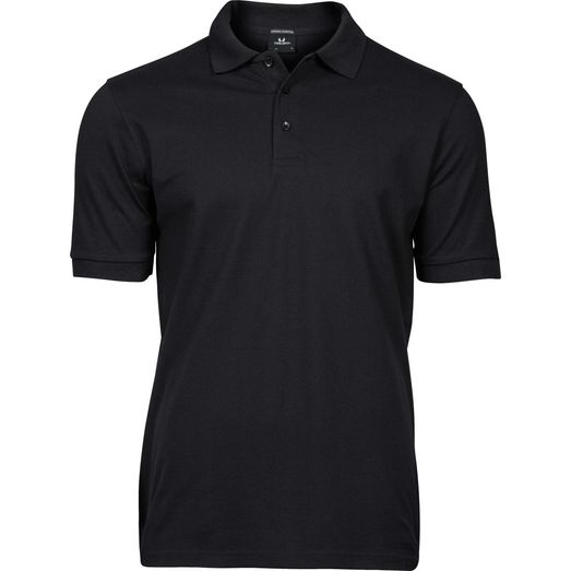 Tee Jays Men's Luxury Stretch Polo Black