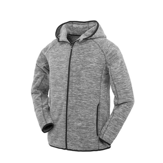 SPIRO FITNESS Men's Microfleece Hoodie Grey/Black