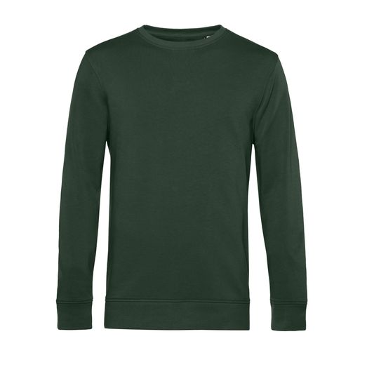 B&amp;C Men's Organic Crew Neck Sweat Forest Green