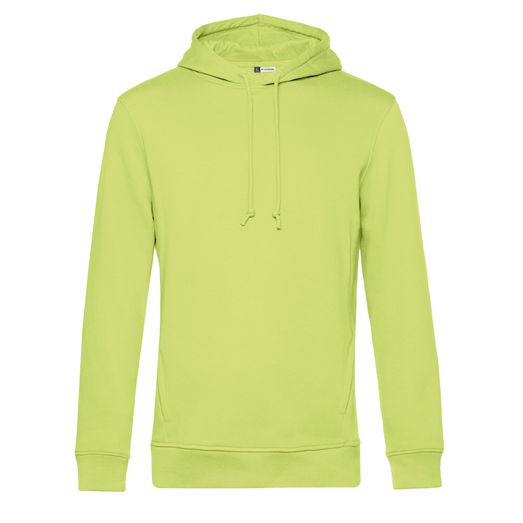 B&amp;C Men's Organic Hooded Sweat Lime