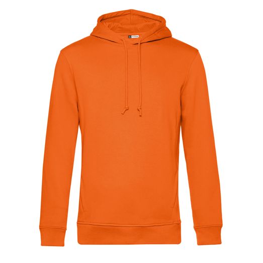 B&amp;C Men's Organic Hooded Sweat Pure Orange