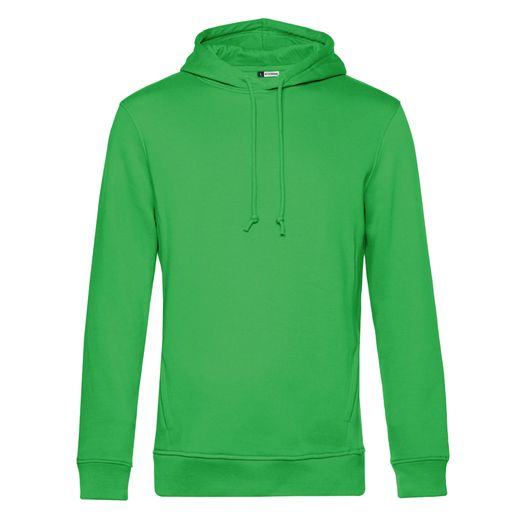 B&amp;C Men's Organic Hooded Sweat Apple Green