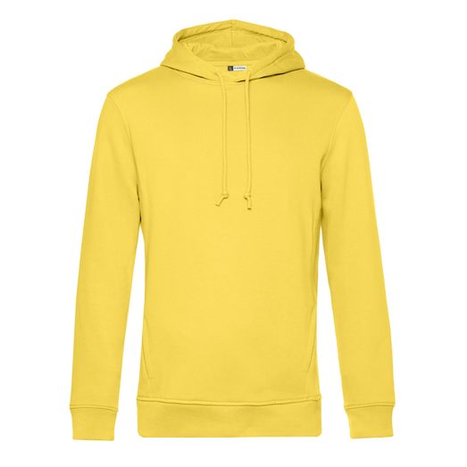 B&amp;C Men's Organic Hooded Sweat Yellow Fizz