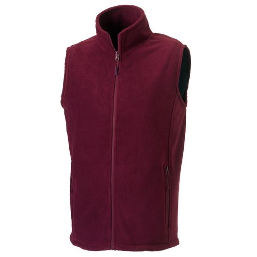 Russell Men's Outdoor Fleece Gilet Burgundy