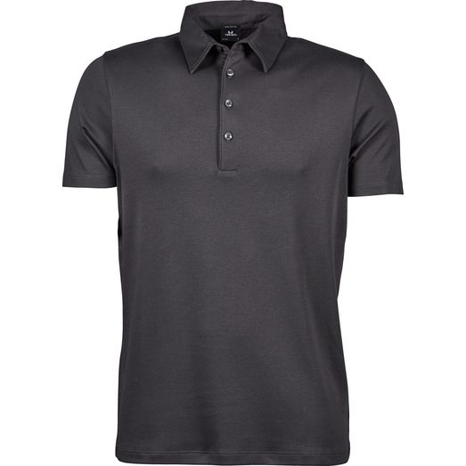 Tee Jays Men's Pima Cotton Polo Dark Grey