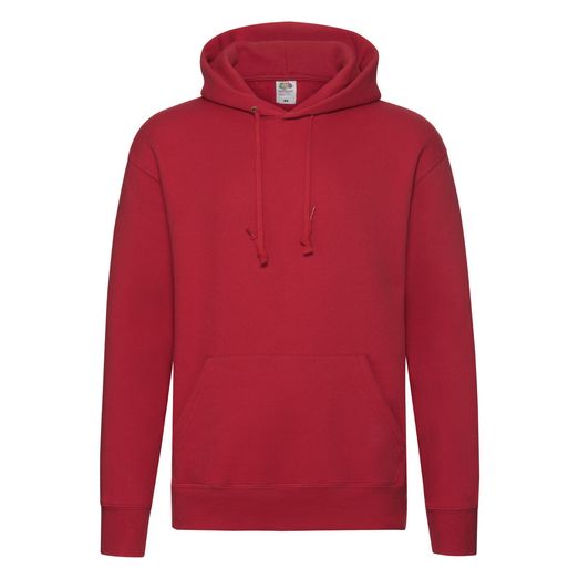 Fruit Of The Loom Men's Premium Hooded Sweat Red
