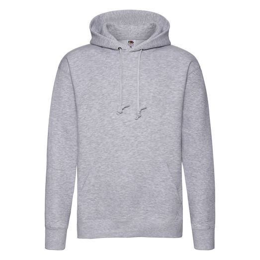 Fruit Of The Loom Men's Premium Hooded Sweat Heather Grey