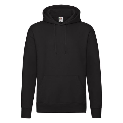 Fruit Of The Loom Men's Premium Hooded Sweat Black