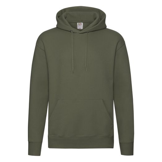 Fruit Of The Loom Men's Premium Hooded Sweat Classic Olive Green