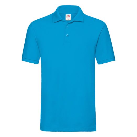 Fruit Of The Loom Men's Premium Polo Azure Blue