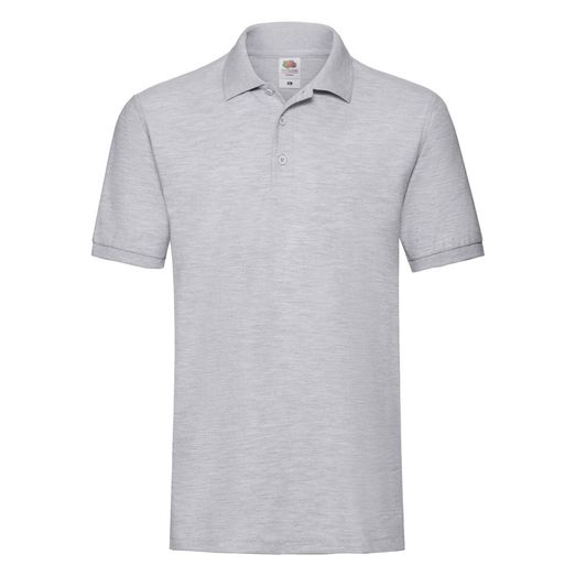 Fruit Of The Loom Men's Premium Polo Heather Grey