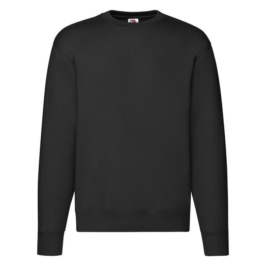 Fruit Of The Loom Men's Premium Set-In Sweat Black
