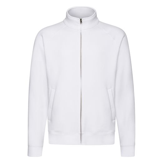 Fruit Of The Loom Men's Premium Sweat Jacket White