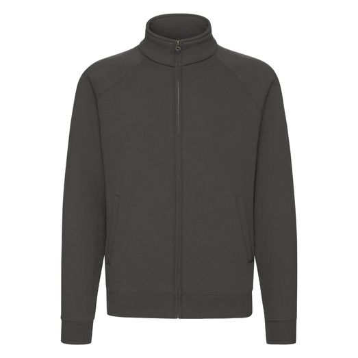 Fruit Of The Loom Men's Premium Sweat Jacket Light Graphite