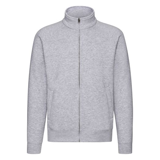 Fruit Of The Loom Men's Premium Sweat Jacket Heather Grey