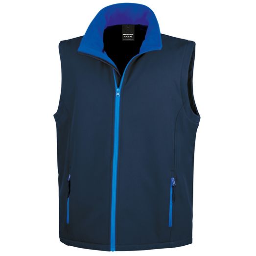 Result Core Men's Printable Softshell Bodywarmer Navy/Royal