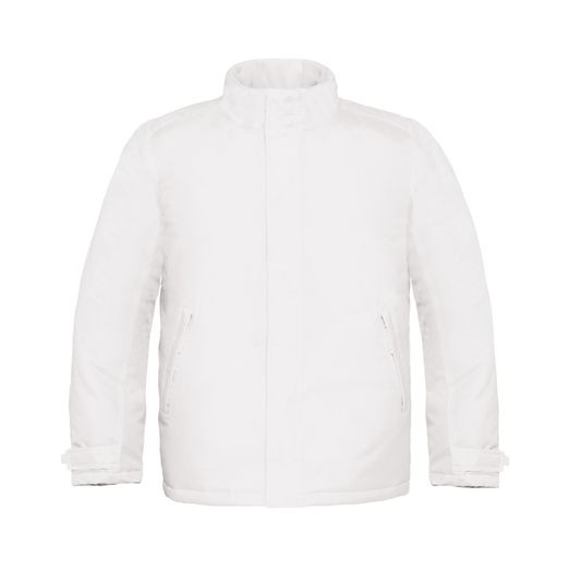 B&amp;C Men's Real+ Heavy Weight Jacket White