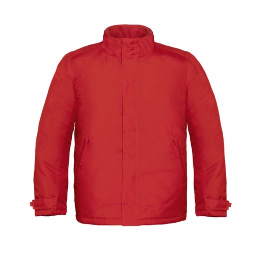 B&amp;C Men's Real+ Heavy Weight Jacket Deep Red