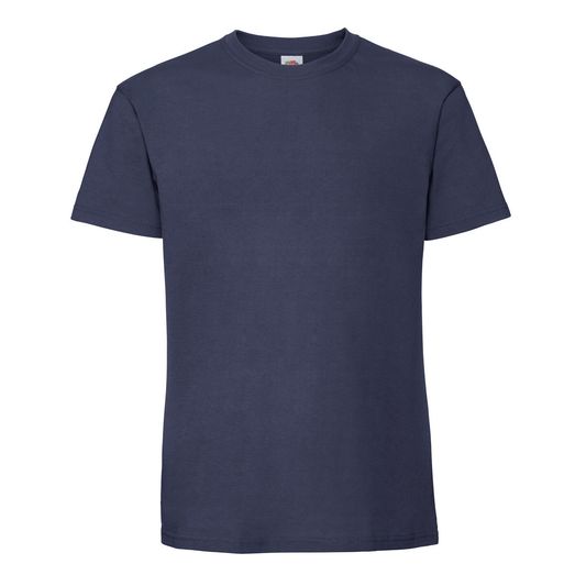 Fruit Of The Loom Men's Ring Spun Premium T-Shirt Navy Blue