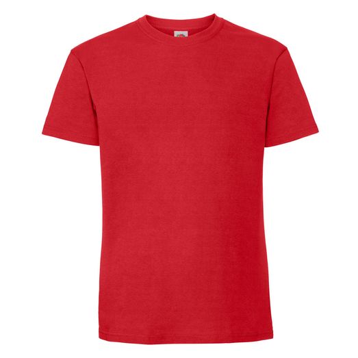 Fruit Of The Loom Men's Ring Spun Premium T-Shirt Red