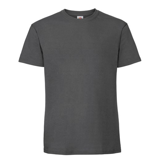 Fruit Of The Loom Men's Ring Spun Premium T-Shirt Light Graphite