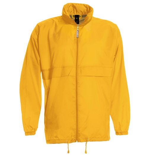 B&amp;C Men's Sirocco Windbreaker Jacket Gold