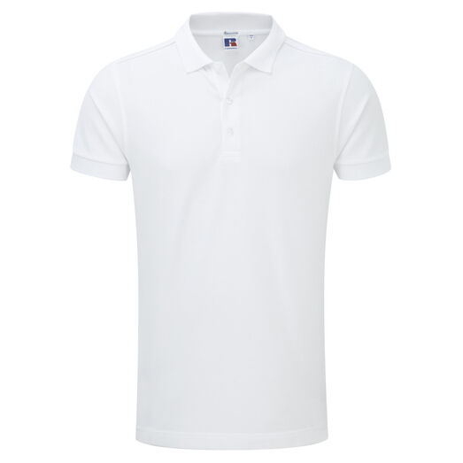 Russell Men's Stretch Polo White
