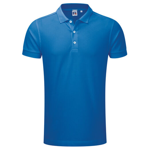 Russell Men's Stretch Polo Azure Blue