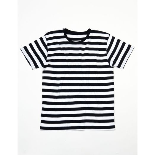 Mantis Men's Stripy T Black/White