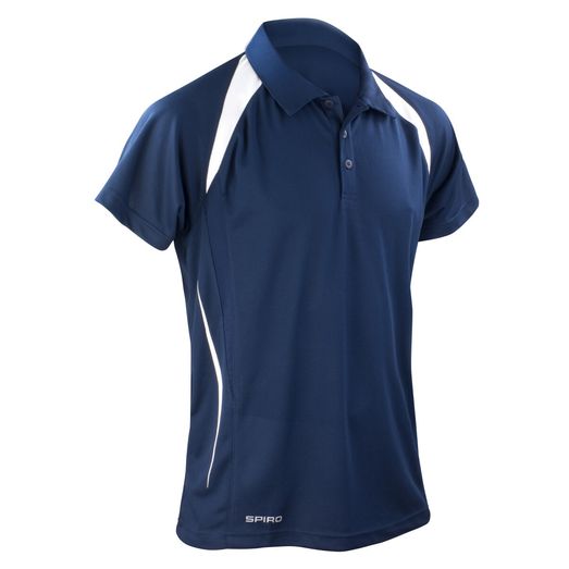 Spiro Men's Team Spirit Polo Shirt Navy/White