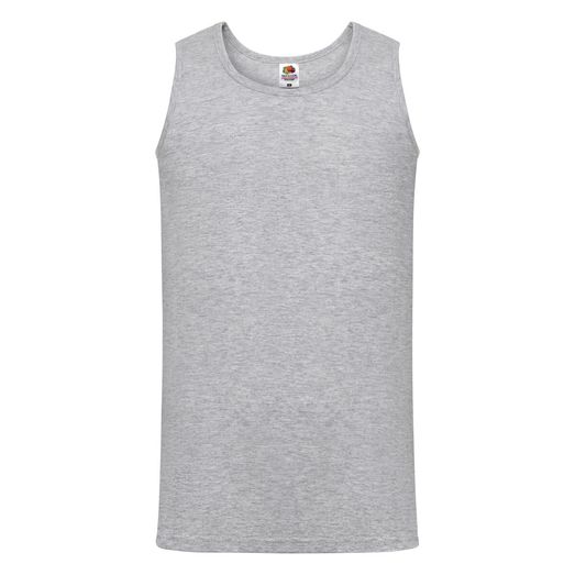 Fruit Of The Loom Men's Valueweight Athletic Vest Heather Grey