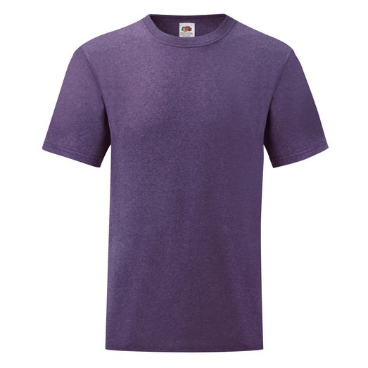 Fruit Of The Loom Men's Valueweight T-Shirt Heather Purple