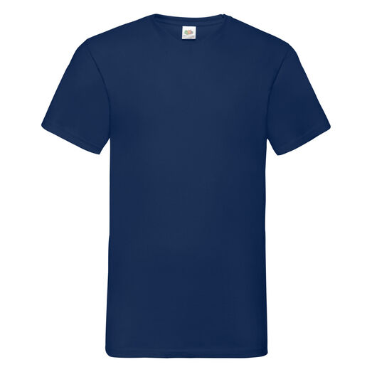 Fruit Of The Loom Men's Valueweight V-Neck T-Shirt Navy Blue