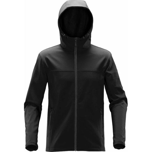 Stormtech Men's Orbiter Softshell Hoody Black/Dolphin