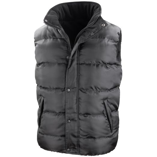 Result Core Nova Lux Padded Hooded Gilet Black