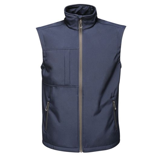 Regatta Octagon II Men's 3 Layer Printable Softshell Bodywarmer Navy Blue
