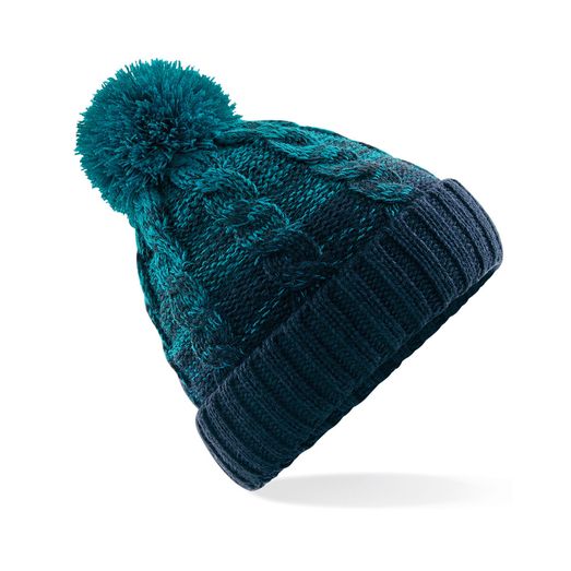 Beechfield  Ombré Beanie Teal/French Navy