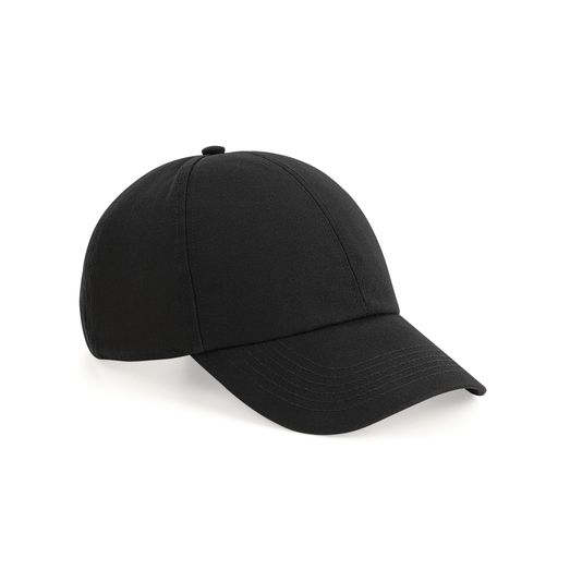 Beechfield  Organic Cotton 6 Panel Cap Black