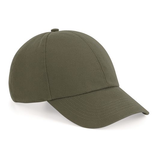 Beechfield  Organic Cotton 6 Panel Cap Olive Green