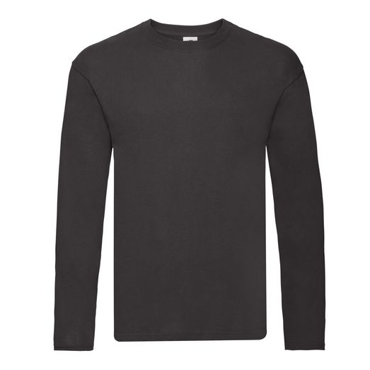 Fruit Of The Loom Original Long Sleeve T-Shirt Black