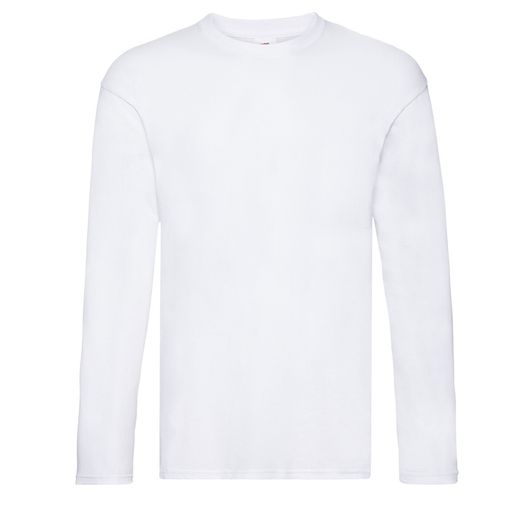 Fruit Of The Loom Original Long Sleeve T-Shirt White