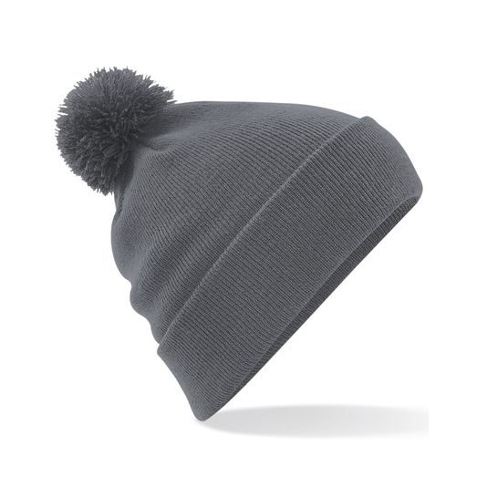 Beechfield  Original Pom Pom Beanie Graphite Grey
